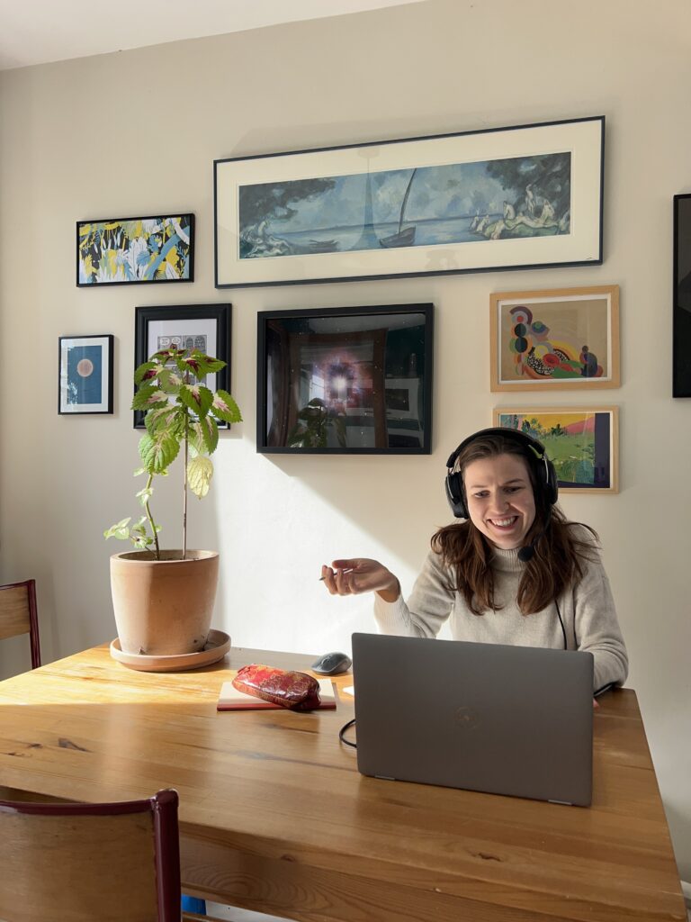 Online French conversation lesson with native teacher
